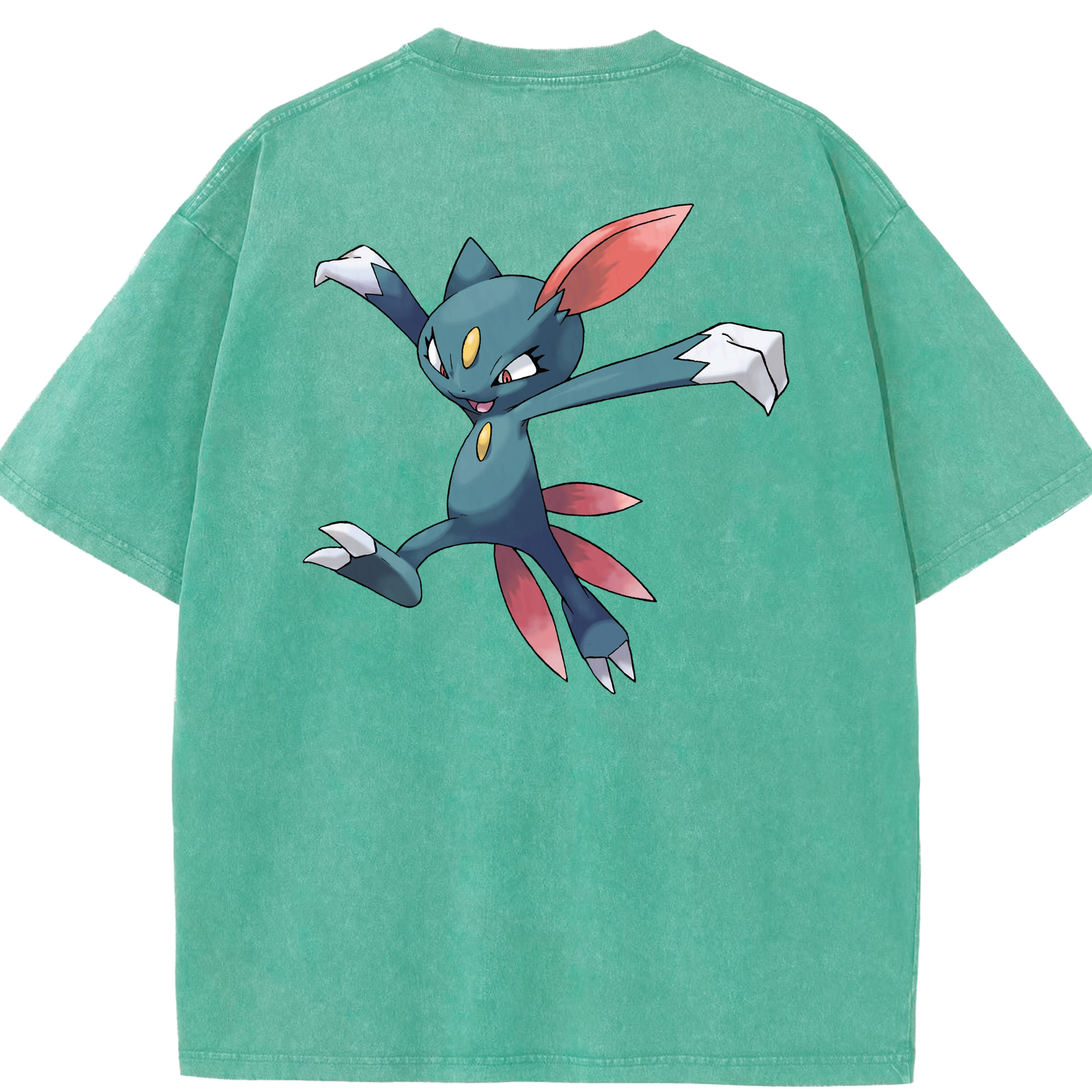（画像用） ポケットモンスター Pokémon 綿100% ヴィンテージ風 半袖Tシャツ（背面プリント）